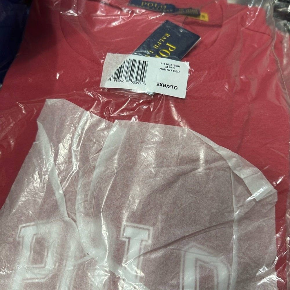 Polo Ralph Lauren Big‎ & Tall Classics Tee Shirt Red 2XB - Picture 3 of 3